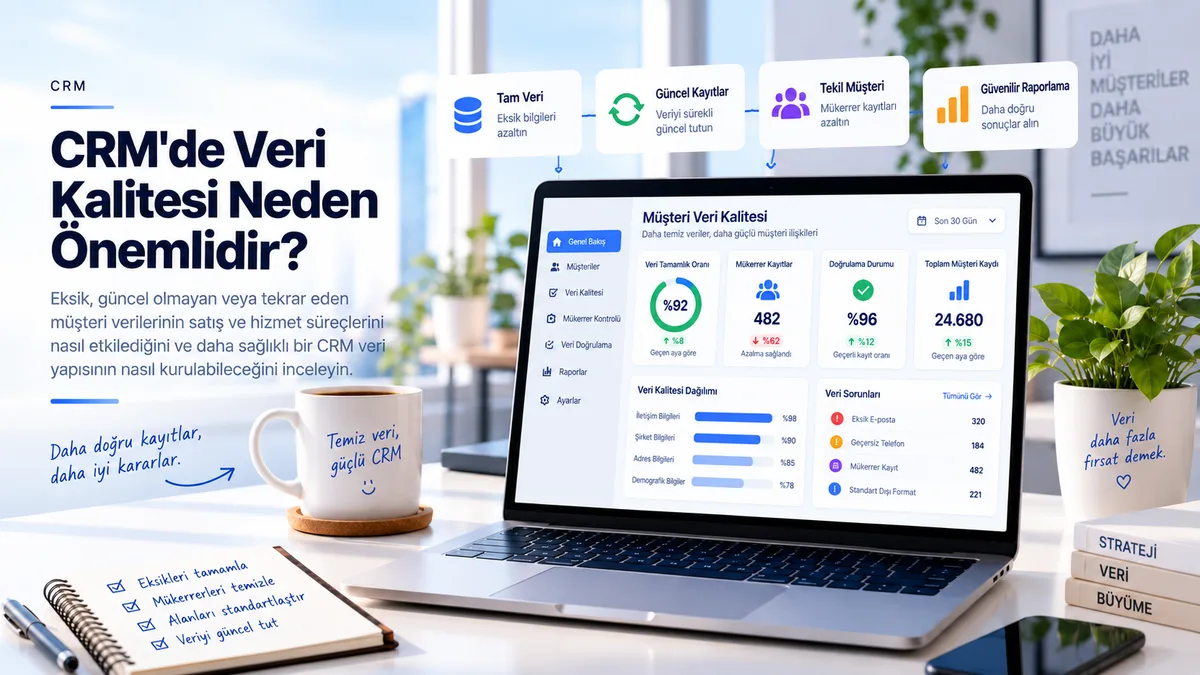 CRM&amp;#39;de Veri Kalitesi Neden &amp;#214;nemlidir?