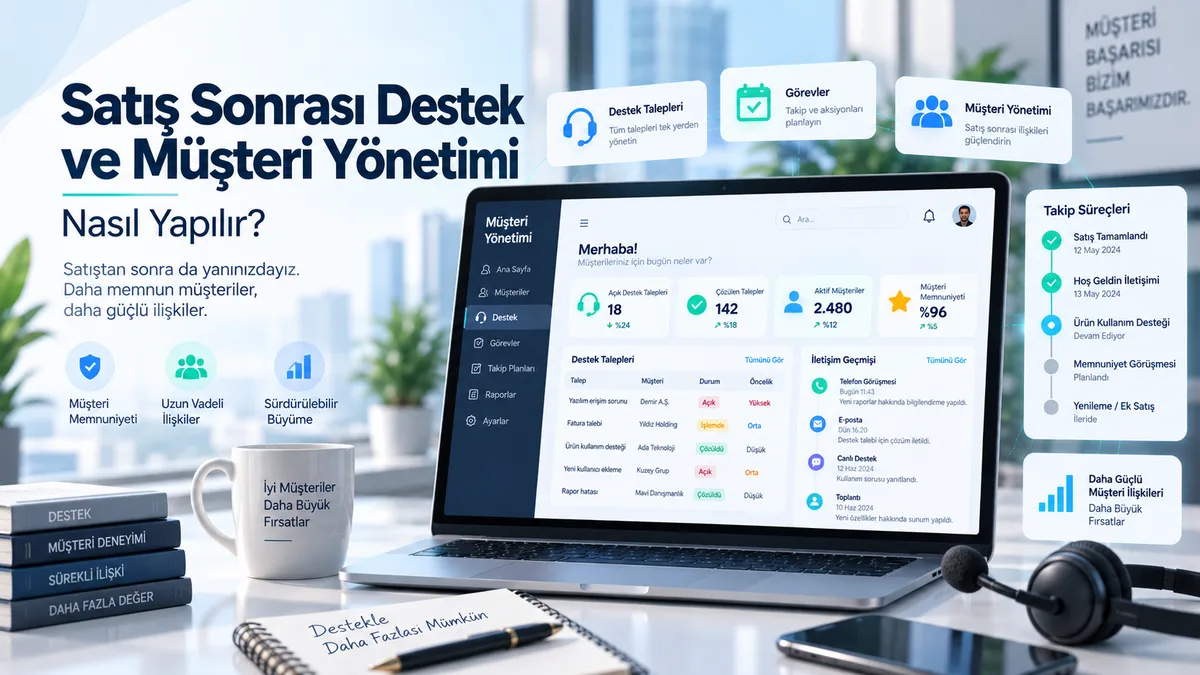 Satış Sonrası Destek ve M&amp;#252;şteri Y&amp;#246;netimi Nasıl Yapılır?